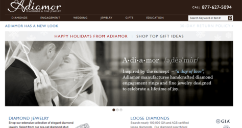 SEO for Adiamor Jewelry website